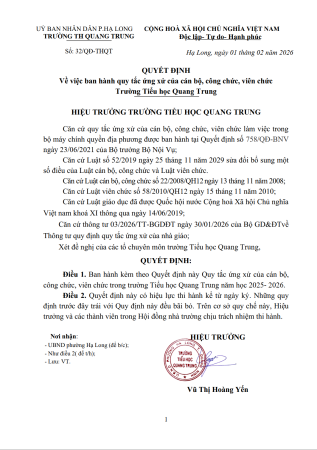 QĐ QUY TẮC ỨNG XỬ LÊN WEB